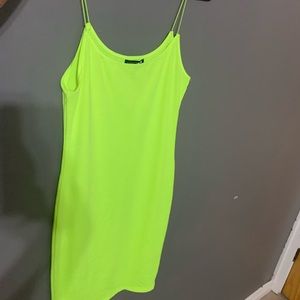 Neon fashionnova dress.